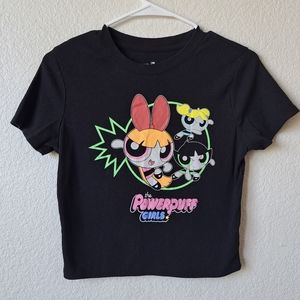 Cartoon Network The Powerpuff Girls Womans Baby Tee Size Large